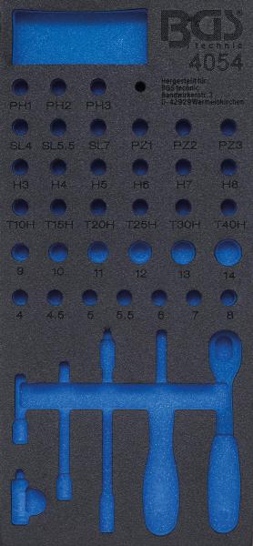 BGS Werkstattwageneinlage 1/3 leer für Art. 4054 4054-1